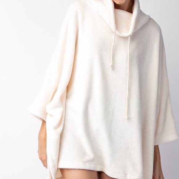 ❄️MAUVE LUXE FLEECE PONCHO - Picture 7 of 7